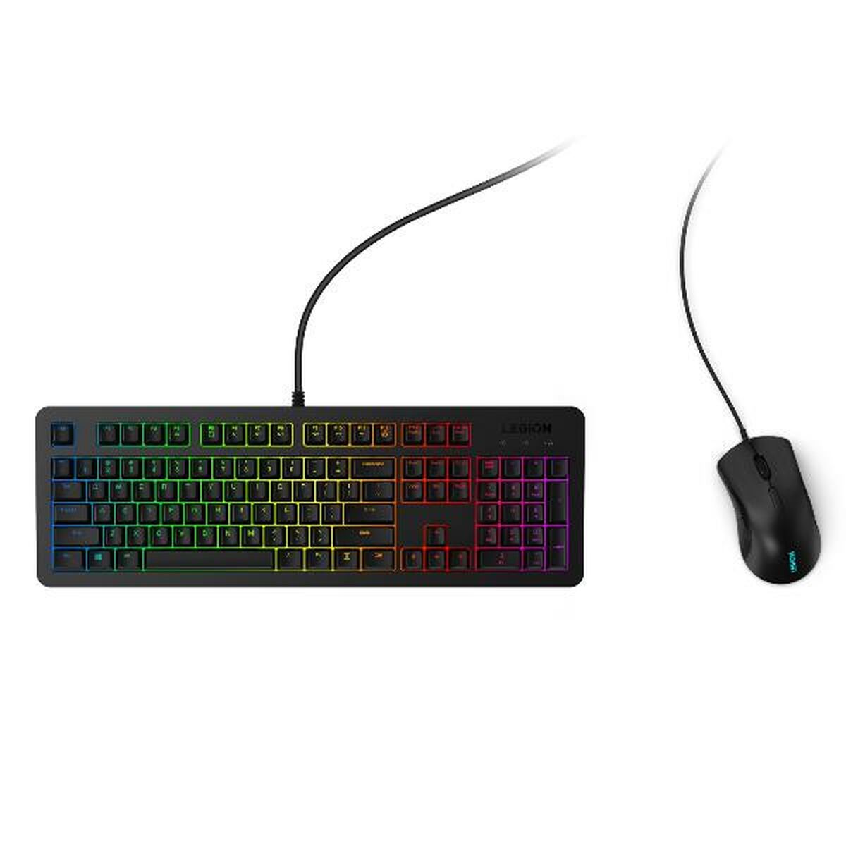 Miš i tipkovnica Lenovo km300 Crna